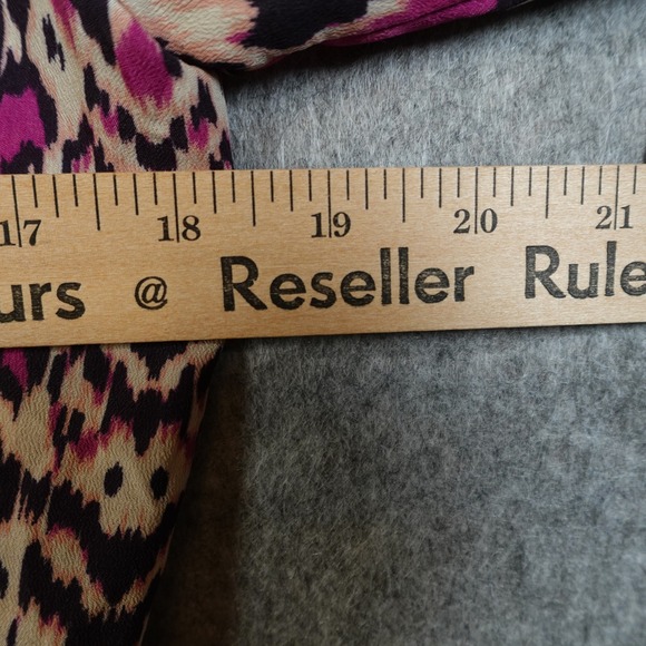 Anthropologie Dress Womens Small Pink Frequencies Shirt Mini Belted Ikat Maeve - Picture 8 of 10